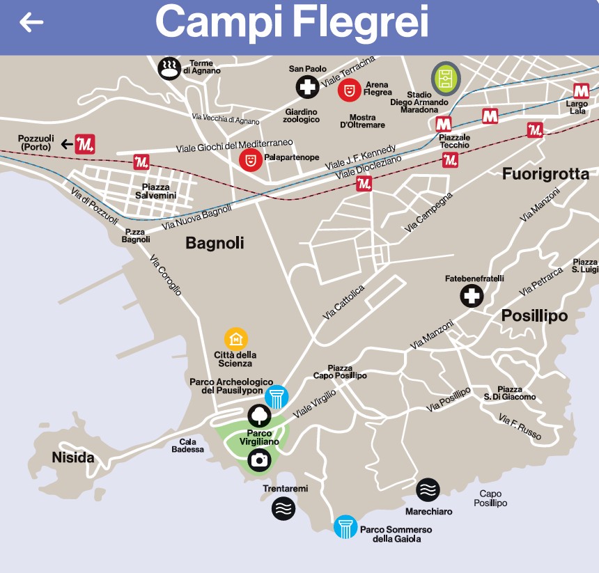 Cartina Campi Flegrei